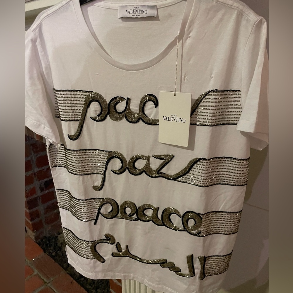 Valentino Peace Shirt - OS - NWT